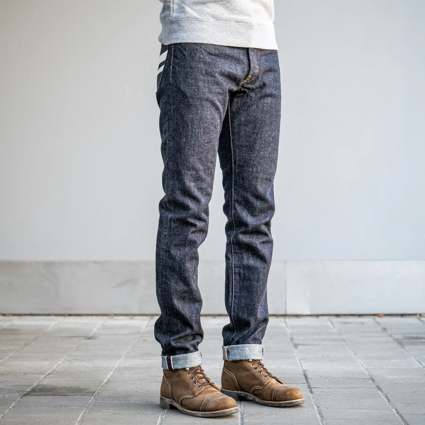 Momotaro 0405-SP 15,7oz High Tapered Jeans - Going to Battle - Image 3