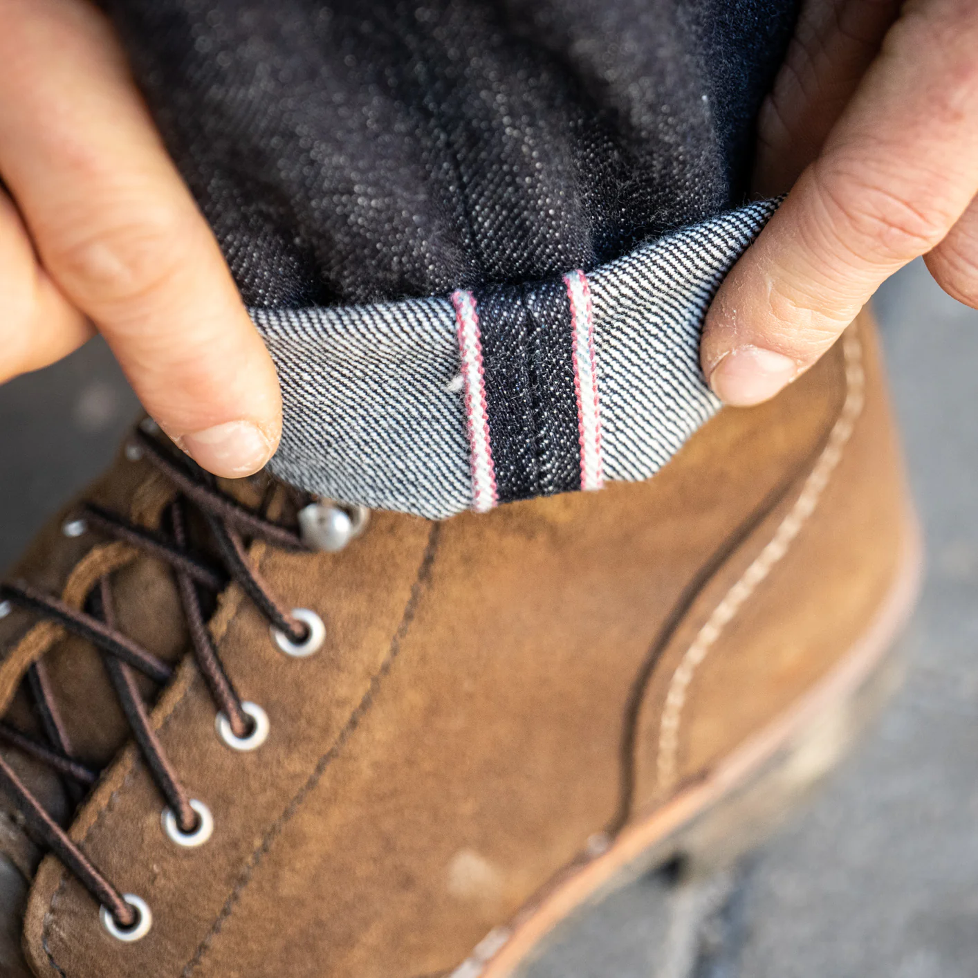 Momotaro 0405-SP 15,7oz High Tapered Jeans - Going to Battle - Image 6