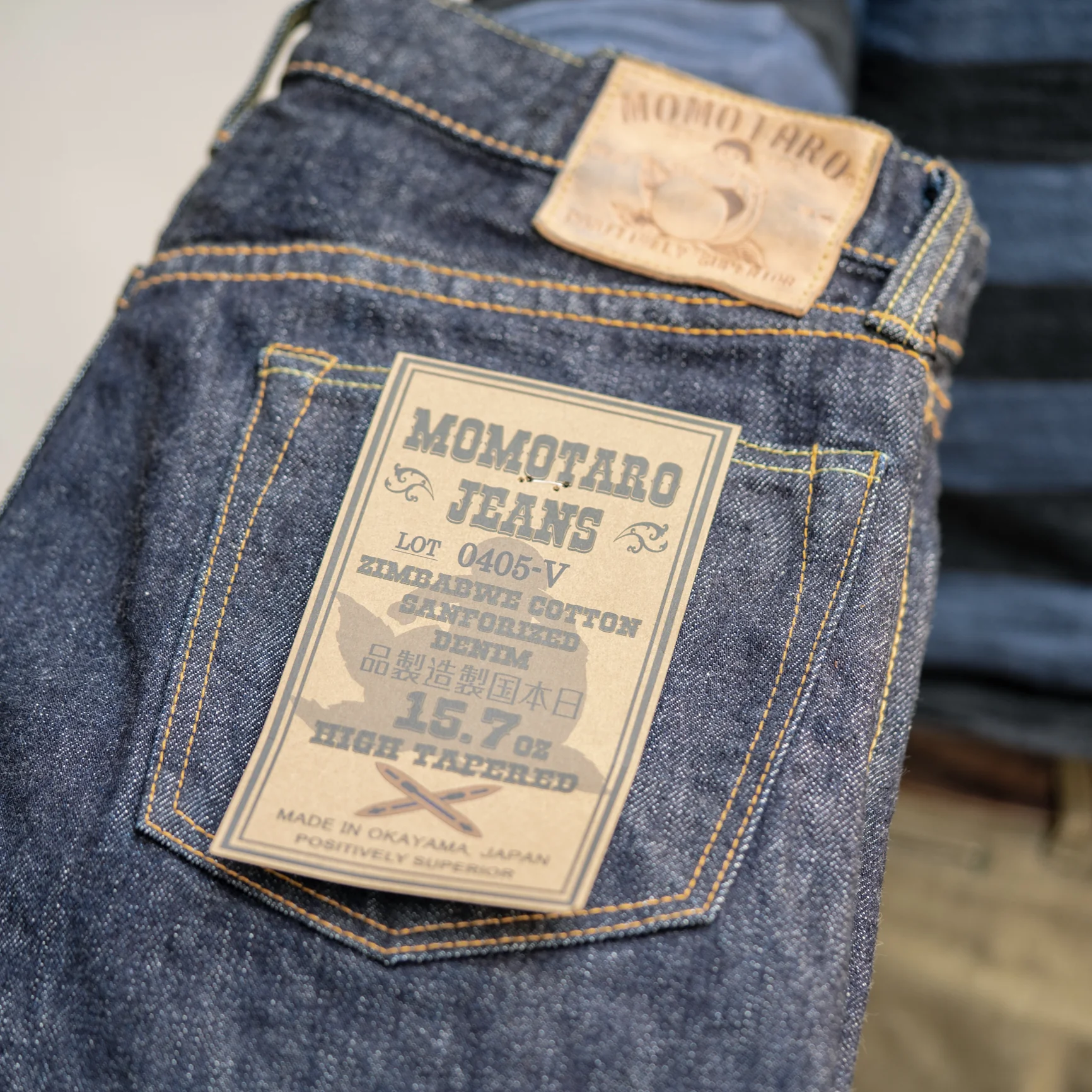 Momotaro 0405-V 15,7oz High Tapered Jeans - Image 11