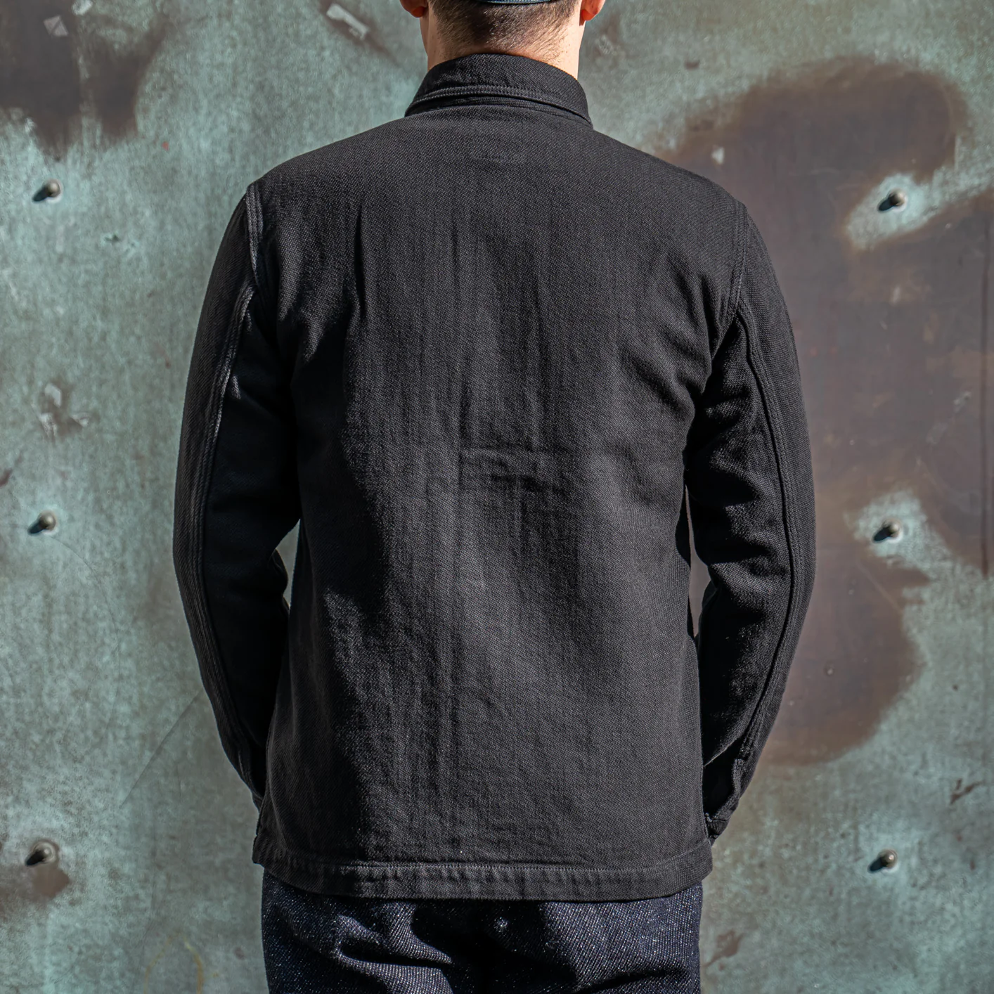 Momotaro 13oz Black Dobby Coverall - Image 4