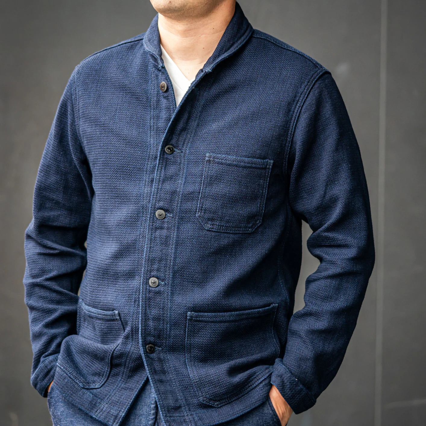 Momotaro 13oz Indigo Dobby Coverall - Image 8