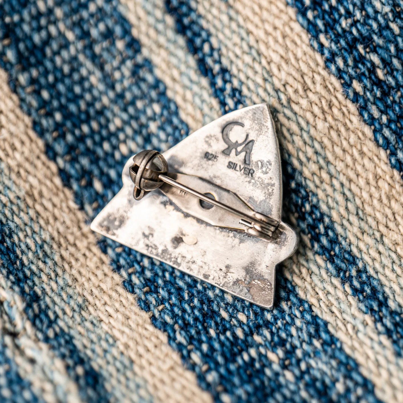 Munqa JAWS Newtive Turquoise Badge – 925 Sterling Silver - Image 3