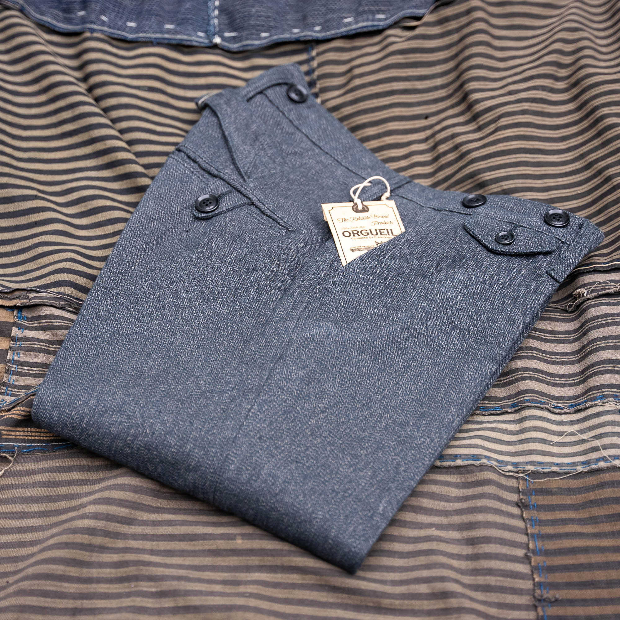 Orgueil OR-1002 Twisted Heather Classic Low Trouser - Slim Straight - Image 3