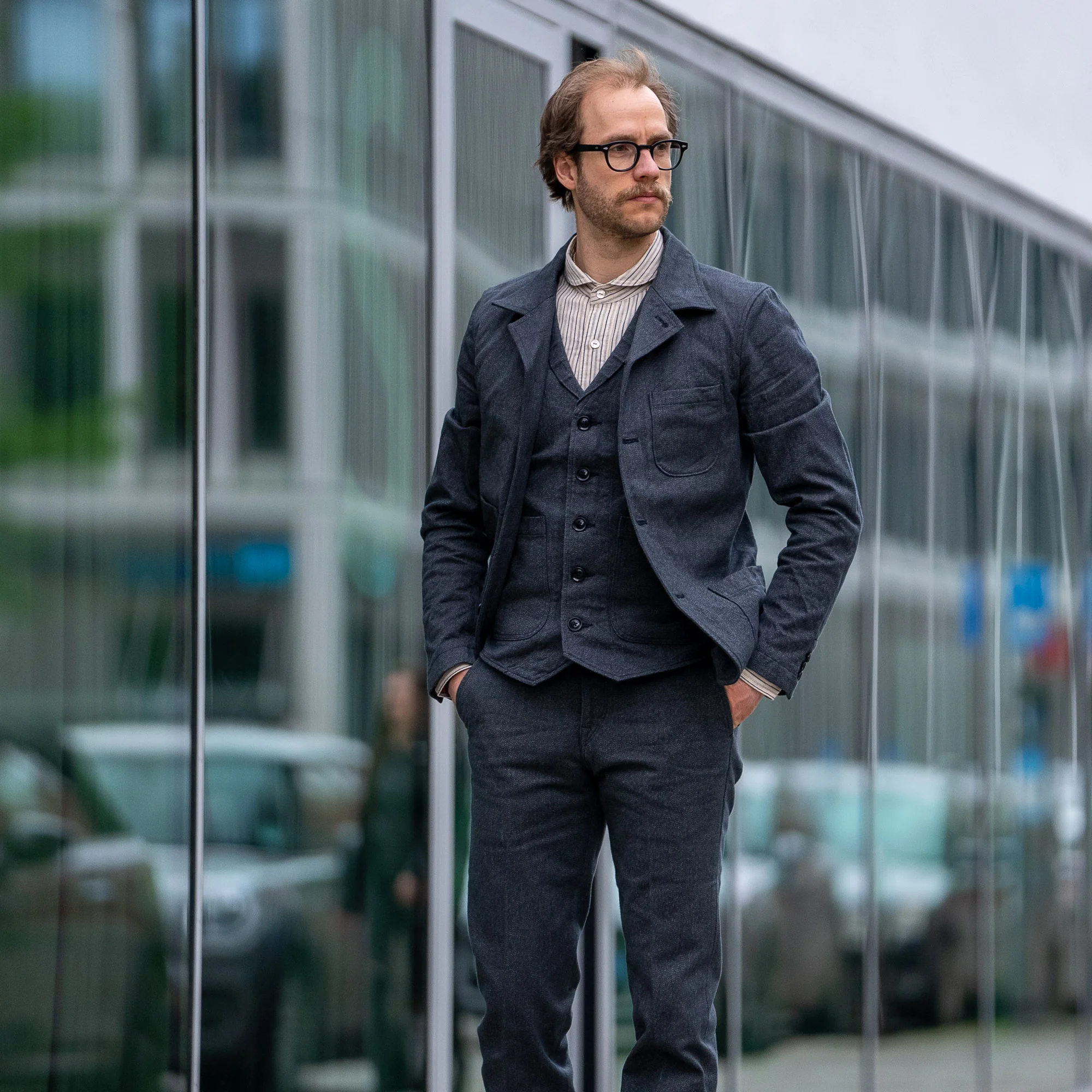 Orgueil OR-1002 Twisted Heather Classic Low Trouser - Slim Straight - Image 9