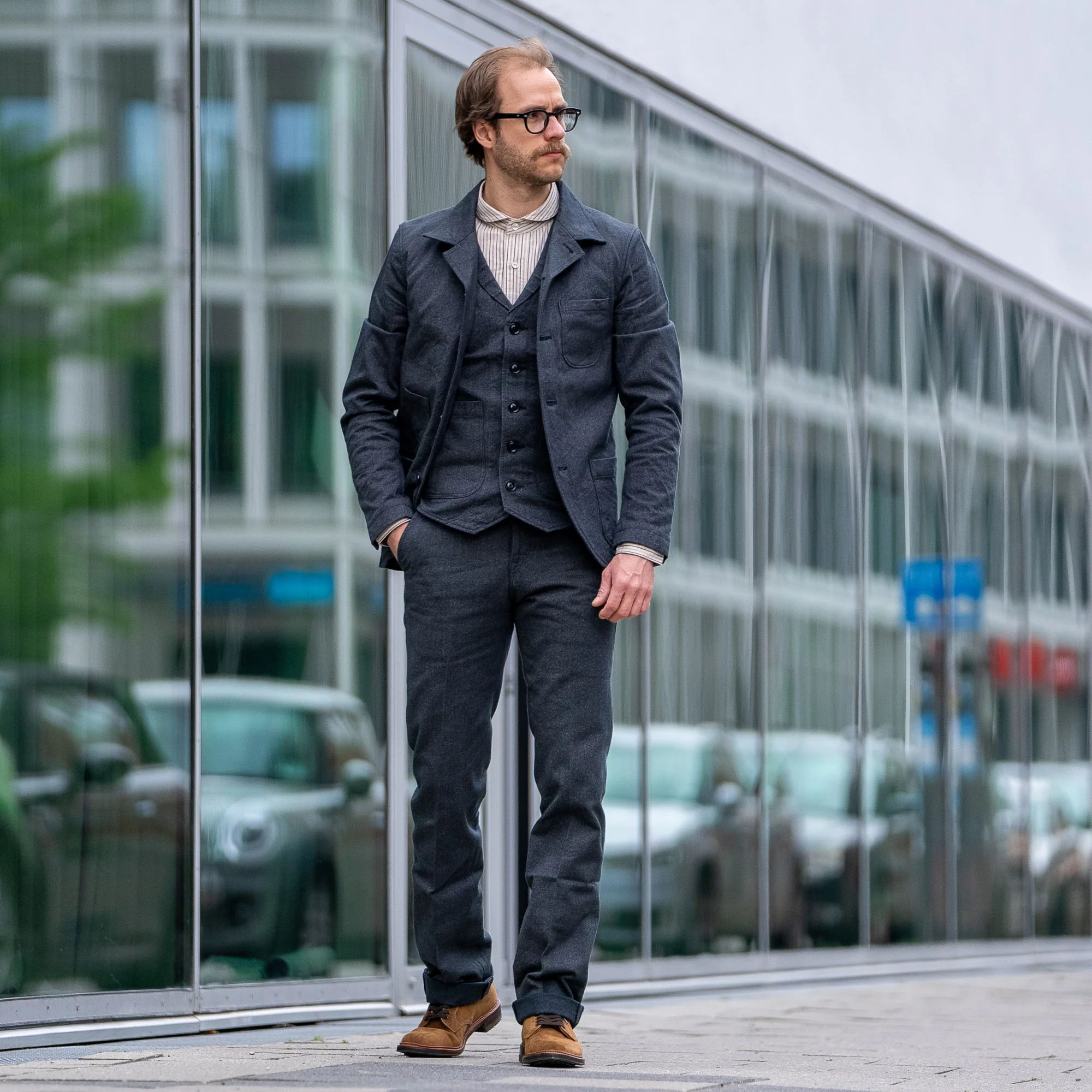 Orgueil OR-4012 Twisted Heather Sack Jacket - Image 12