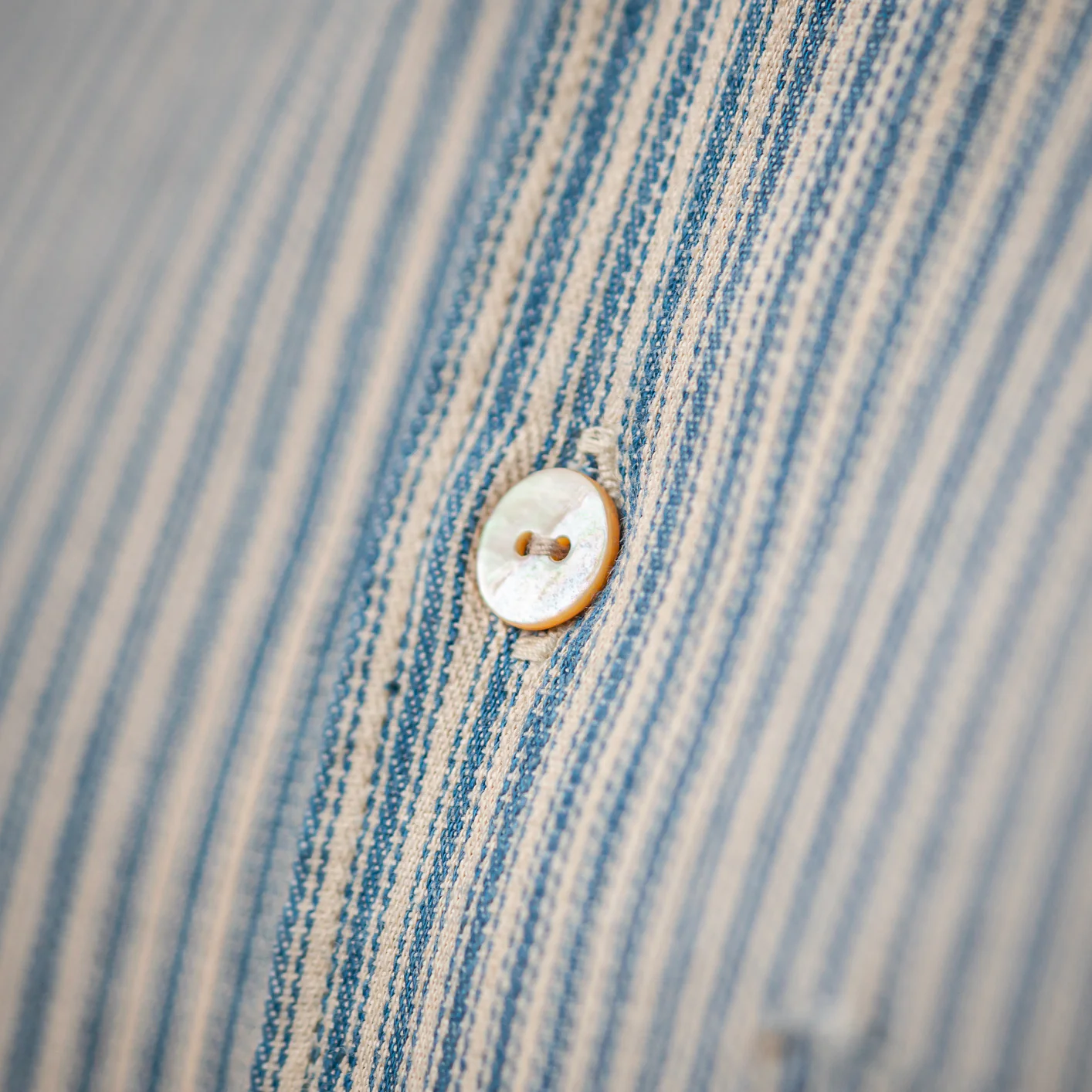 Orgueil OR-5002B Windsor Collar Shirt - Indigo Striped - Image 9