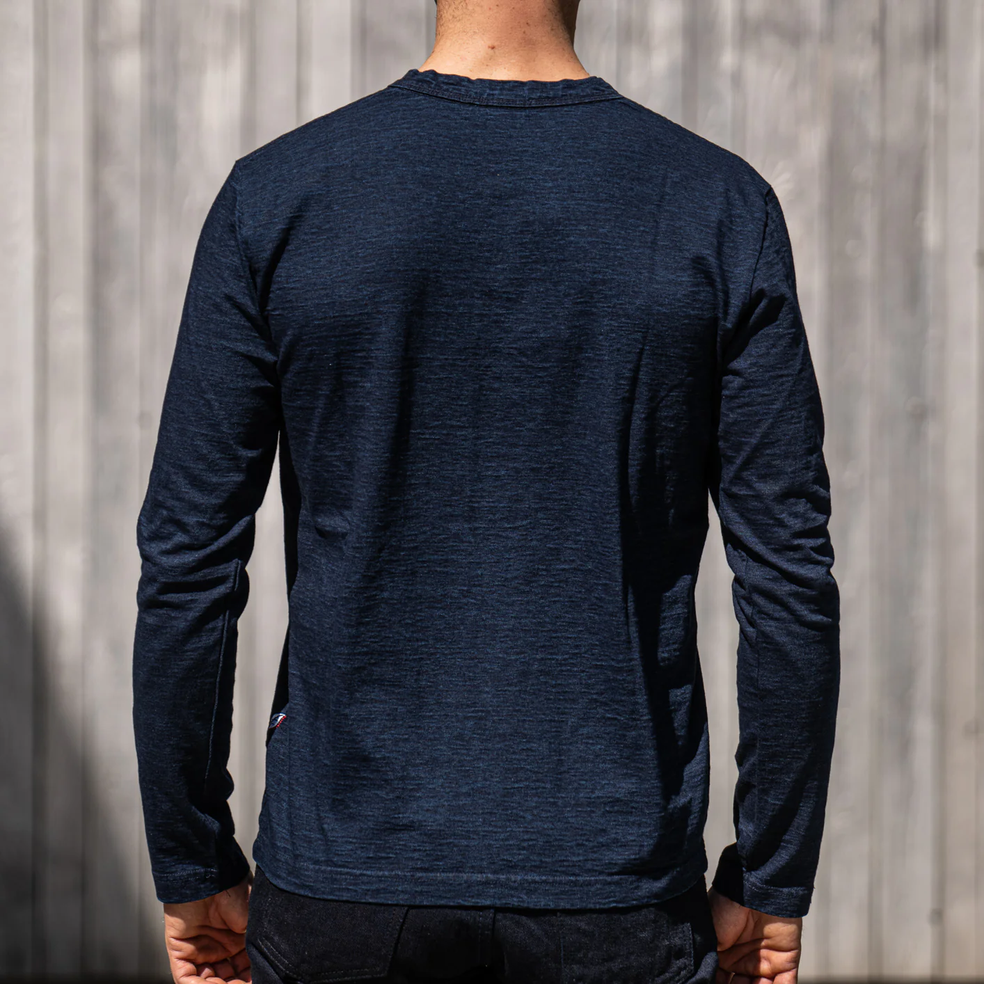 Pure Blue Japan 'Deep Indigo' Yarn Dyed Longsleeve - Image 4