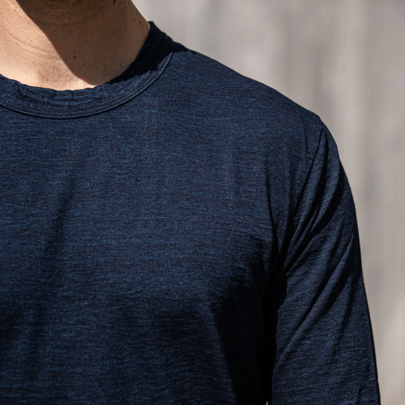 Pure Blue Japan 'Deep Indigo' Yarn Dyed Longsleeve - Image 6