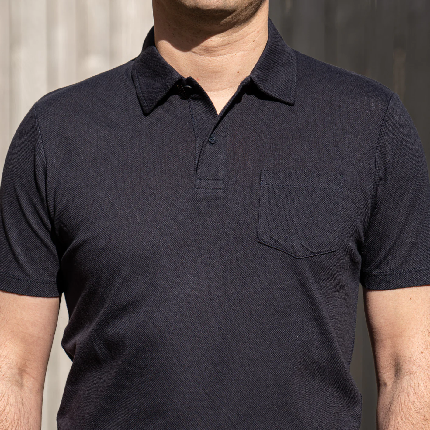 Sunspel Riviera Polo Shirt - Navy - Image 3