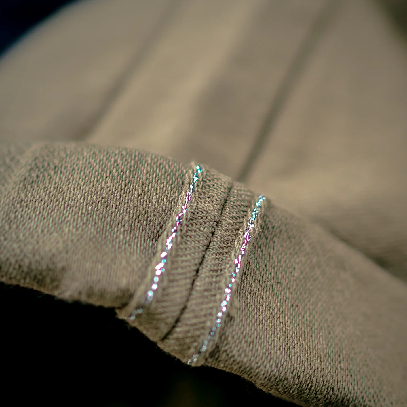 Samurai Jeans 15oz Selvedge Back Satin Baker Pants - Olive / Regular Straight - Image 5