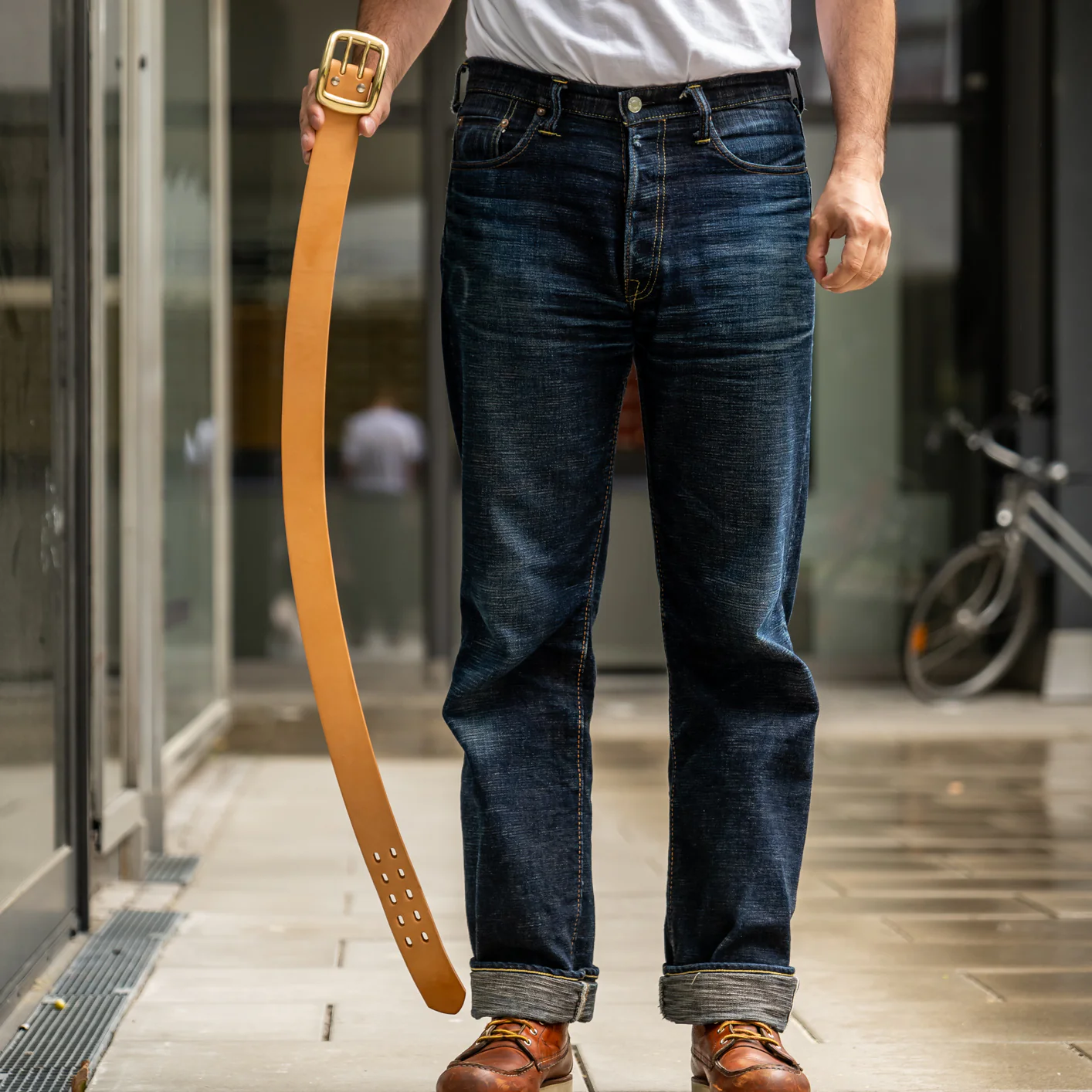 Samurai 2-Prong Heavy Curve Belt - Natural - Image 3