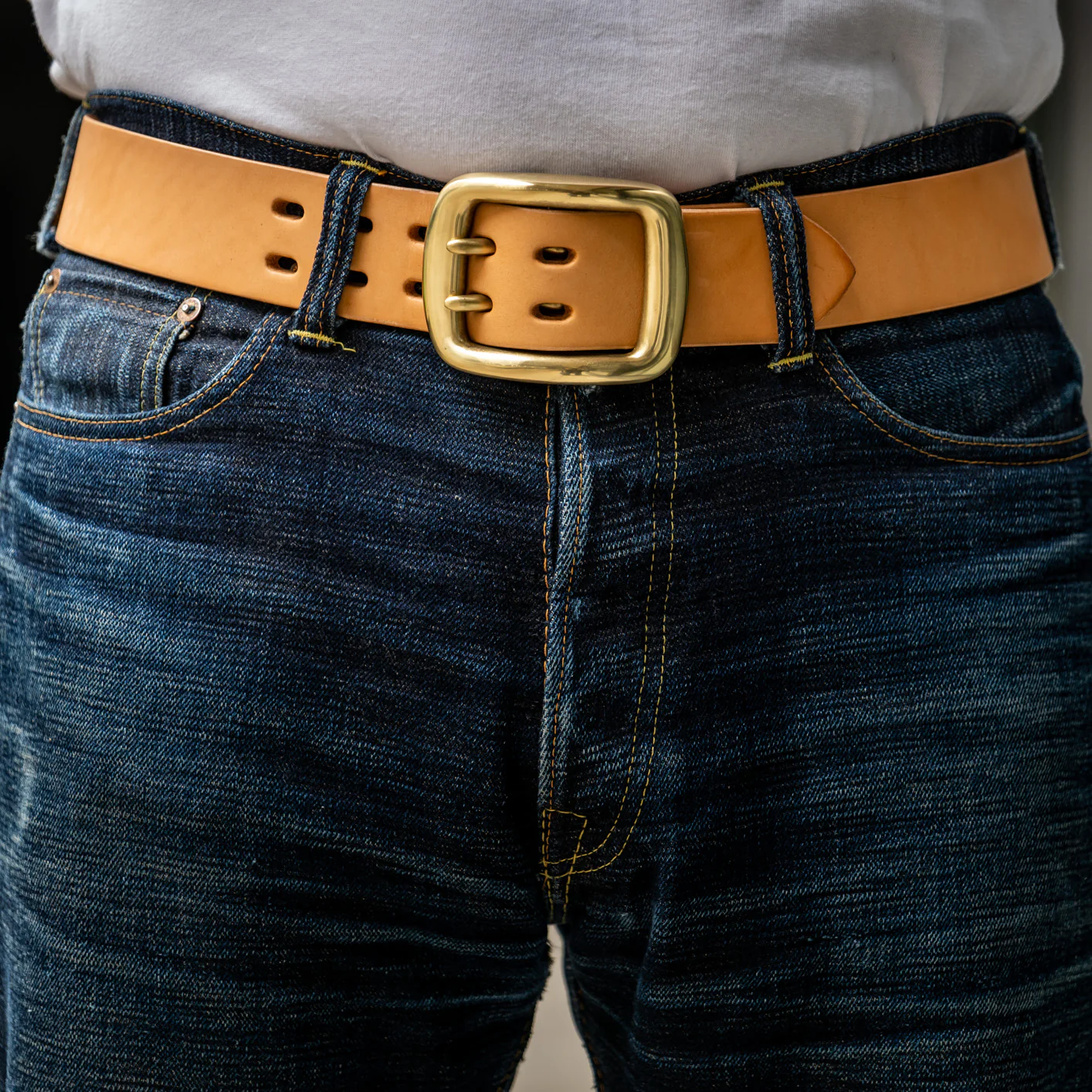 Samurai 2-Prong Heavy Curve Belt - Natural - Image 4