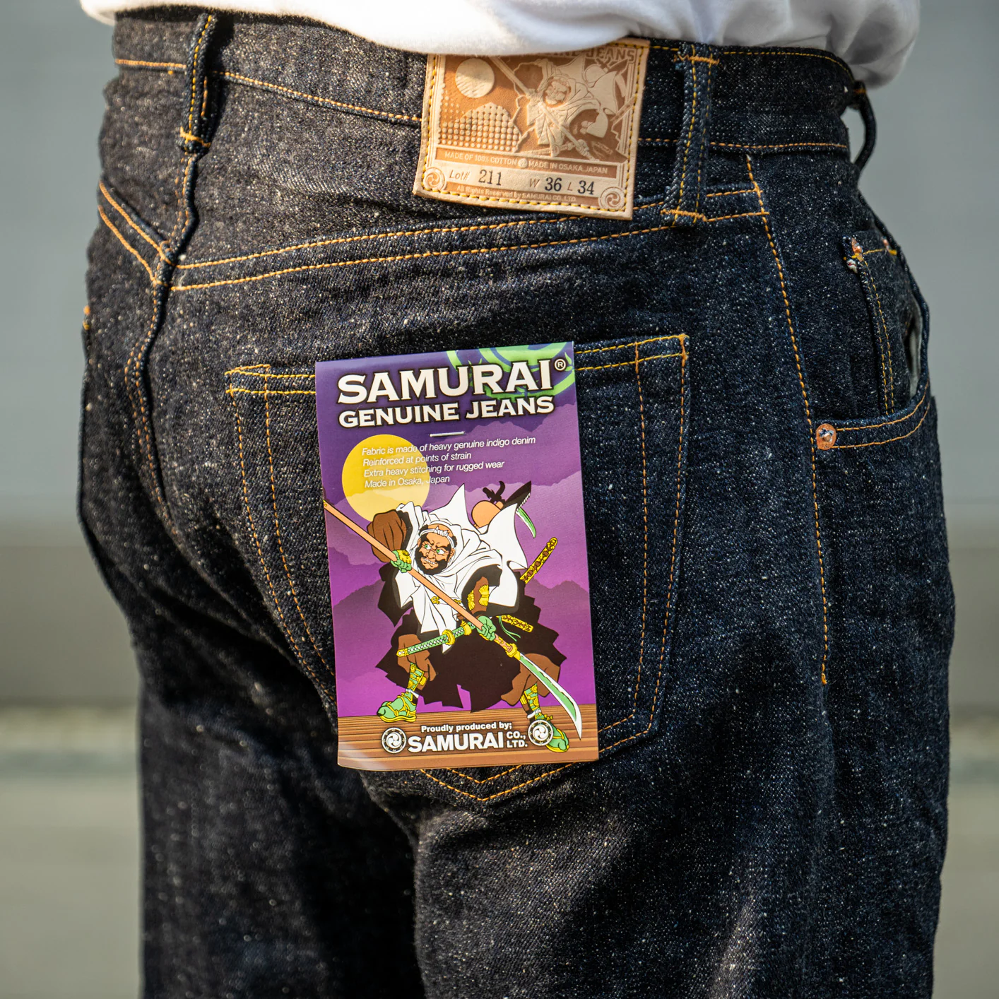 Samurai Jeans S211VX 'Benkei' 17oz Bushido Selvage Jeans - Relaxed Tapered - Image 10