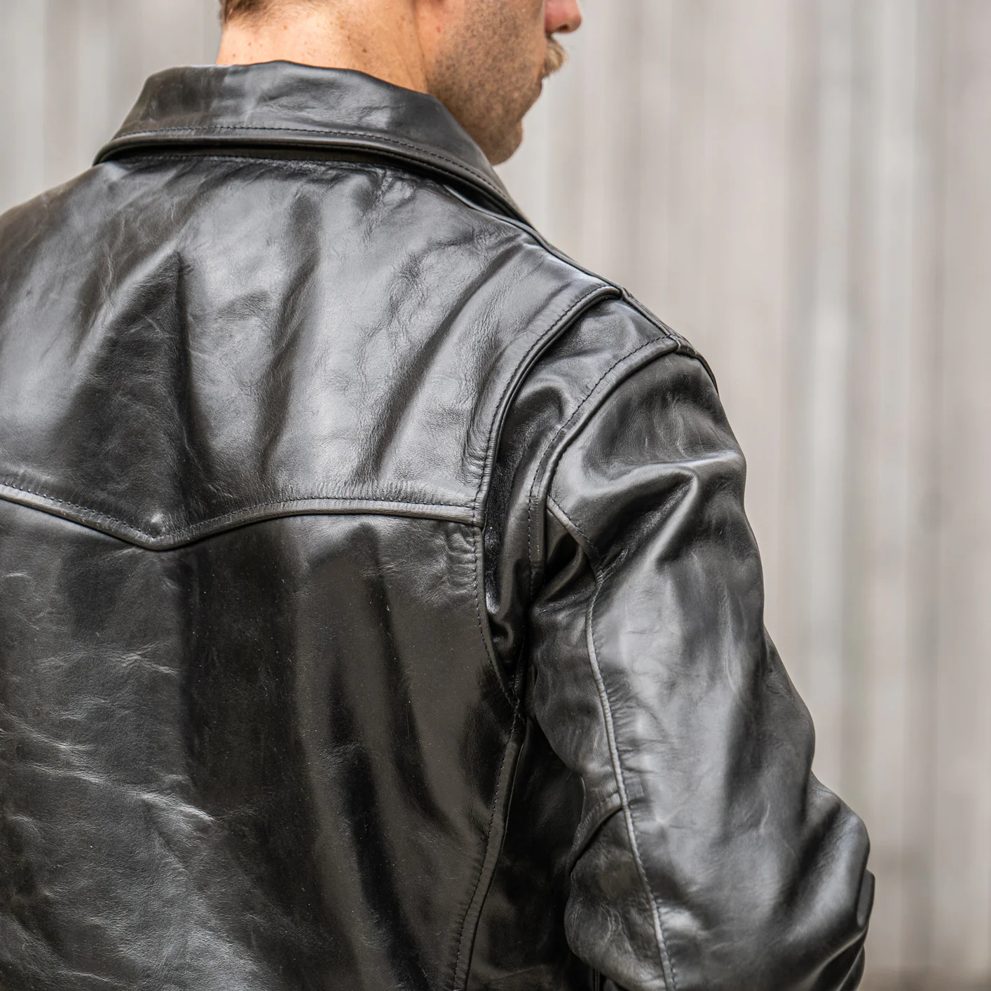 Simmons Bilt “Liberator” Leather Jacket – Black Clayton Monza Horsehide - Image 7