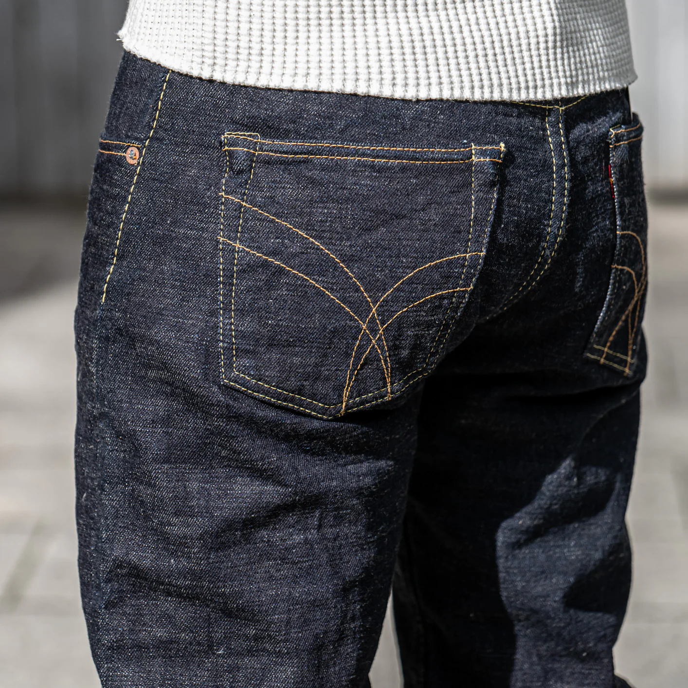 Strike Gold SG5103 15oz Slub Selvedge Jeans – Classic Straight - Image 6