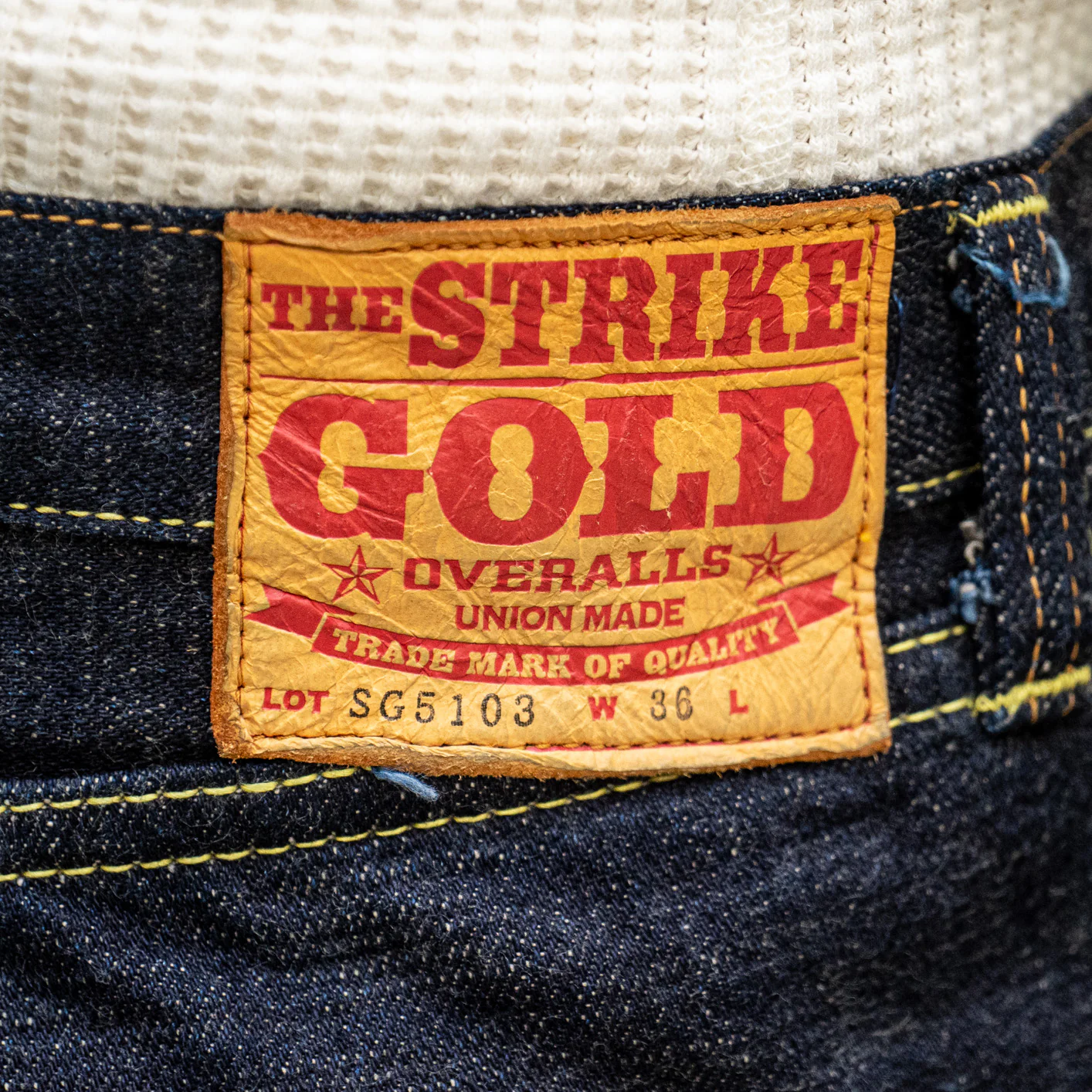 Strike Gold SG5103 15oz Slub Selvedge Jeans – Classic Straight - Image 7