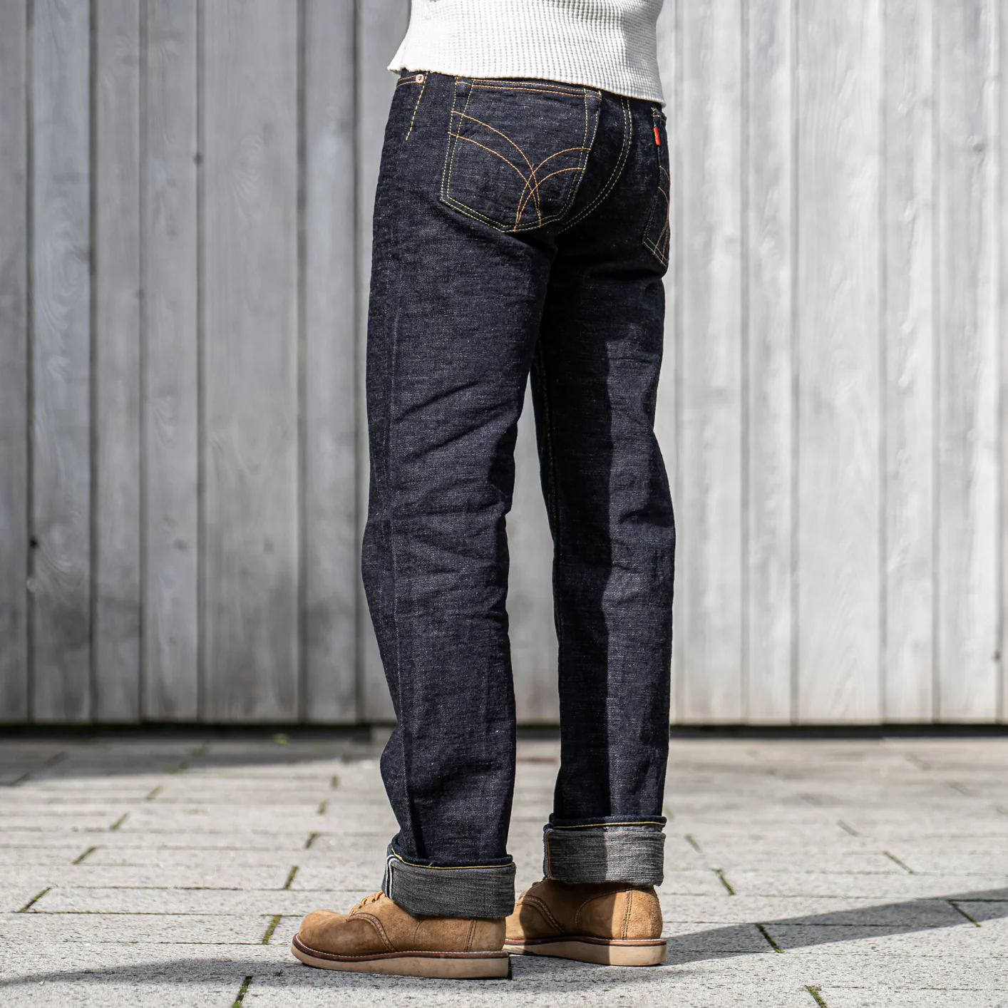 Strike Gold SG5104 15oz Slub Selvedge Jeans – Relaxed Tapered - Image 5