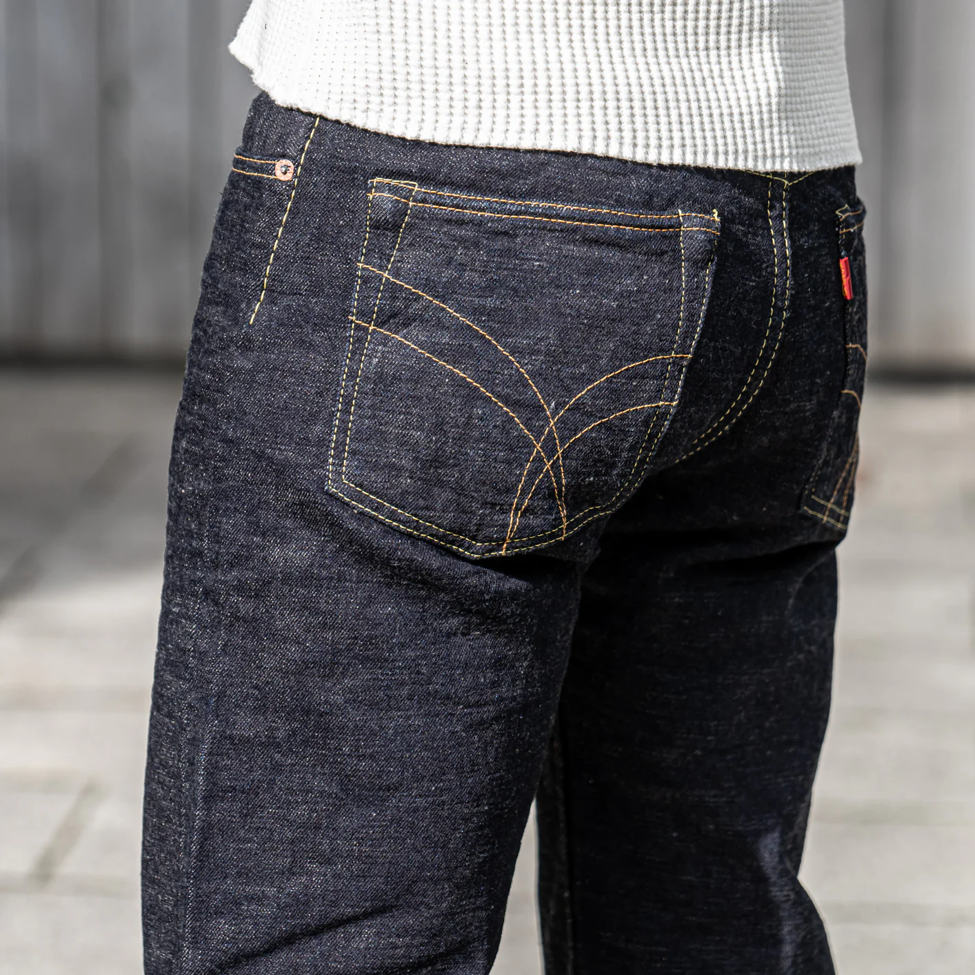 Strike Gold SG5104 15oz Slub Selvedge Jeans – Relaxed Tapered - Image 6