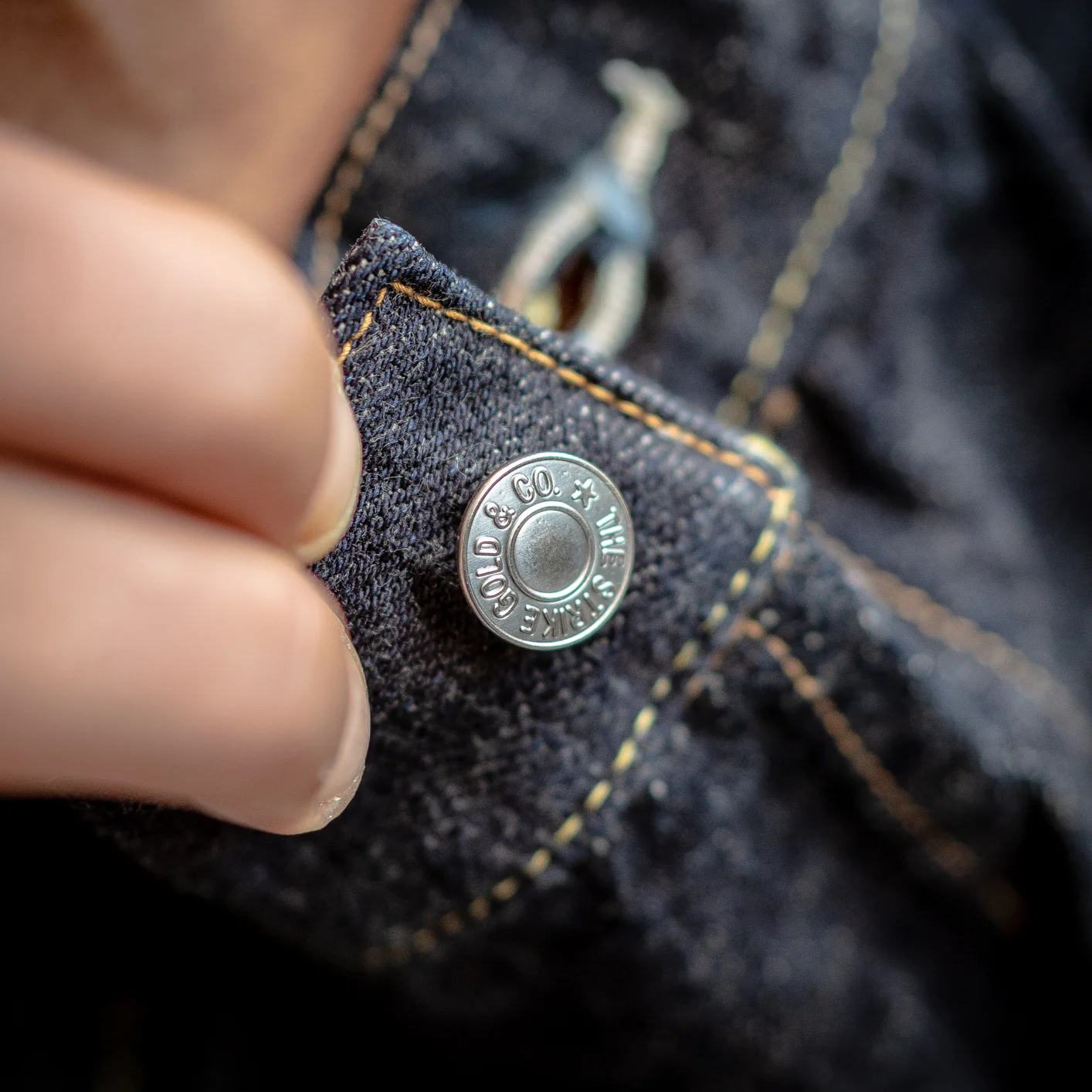 Strike Gold SGJ50S 15oz Slubby Type II Denim Jacket - Image 6