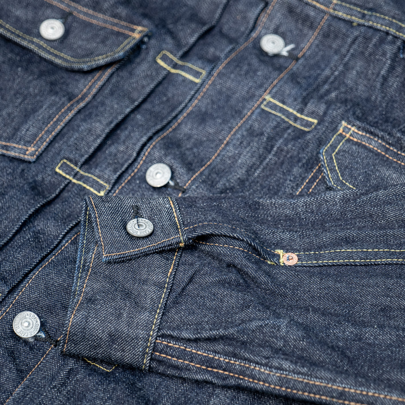 Sugar Cane 14.25oz 1953 Type II Denim Jacket – Indigo - Image 6