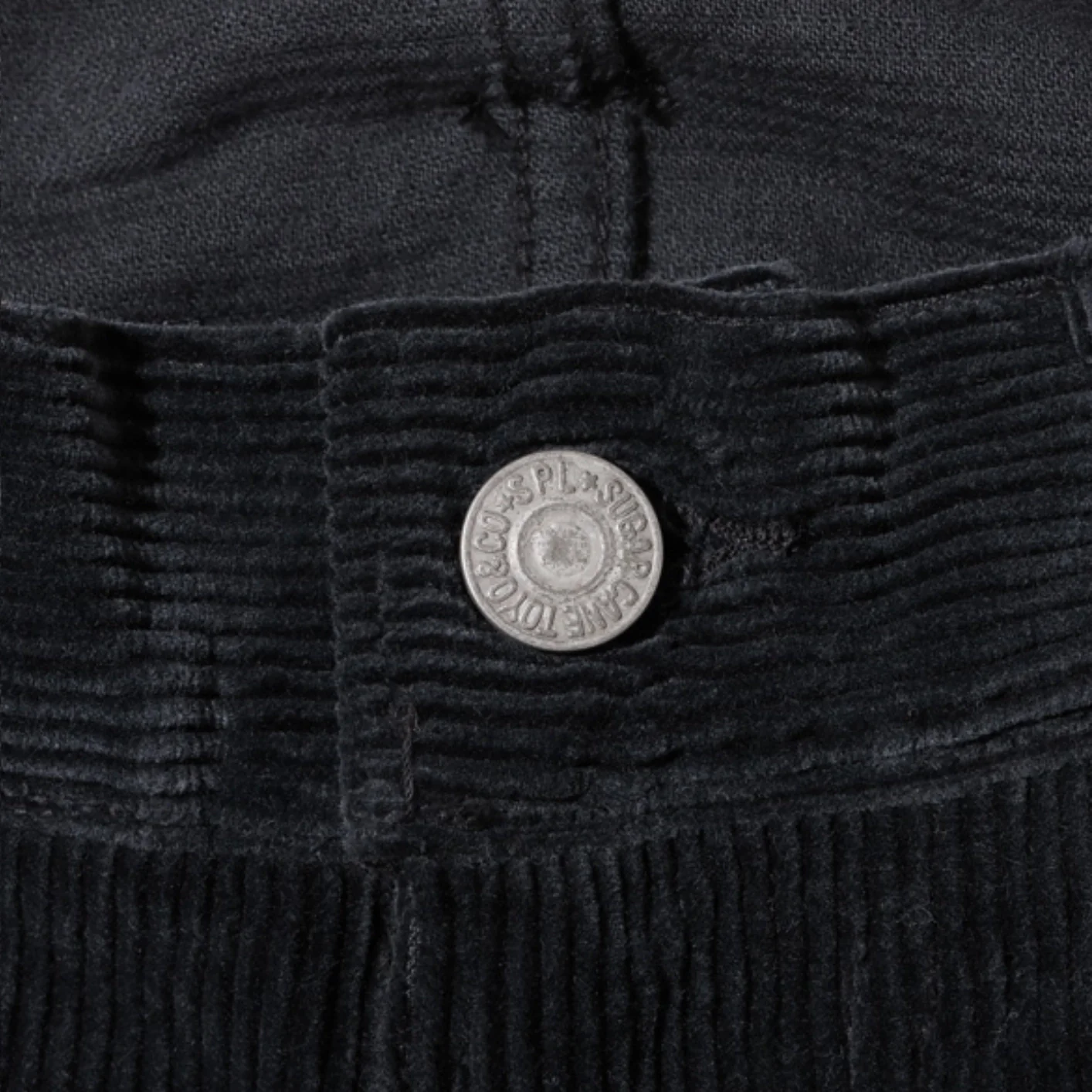 Sugar Cane 1947 9W Corduroy Pants – Black / Classic Straight - Image 6