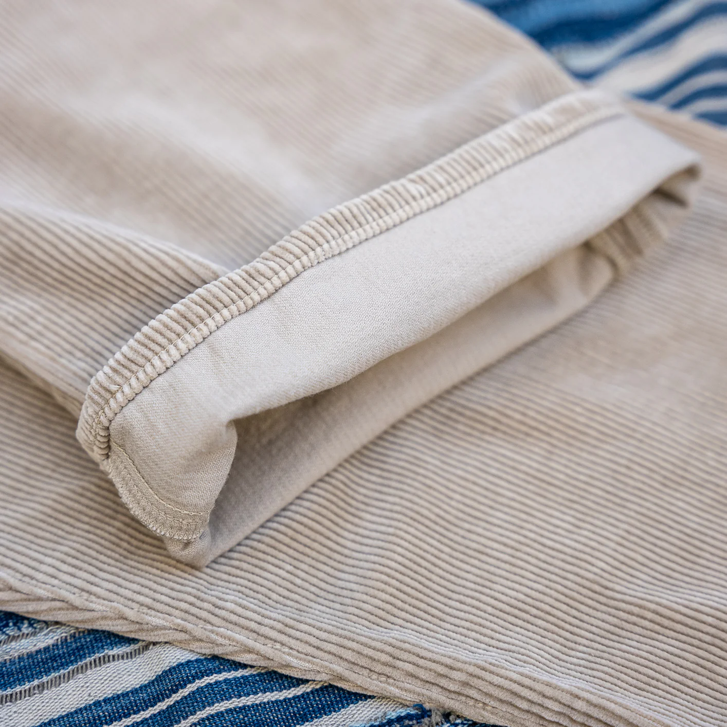 Sugar Cane 1947 9W Corduroy Pants – Beige / Classic Straight - Image 5