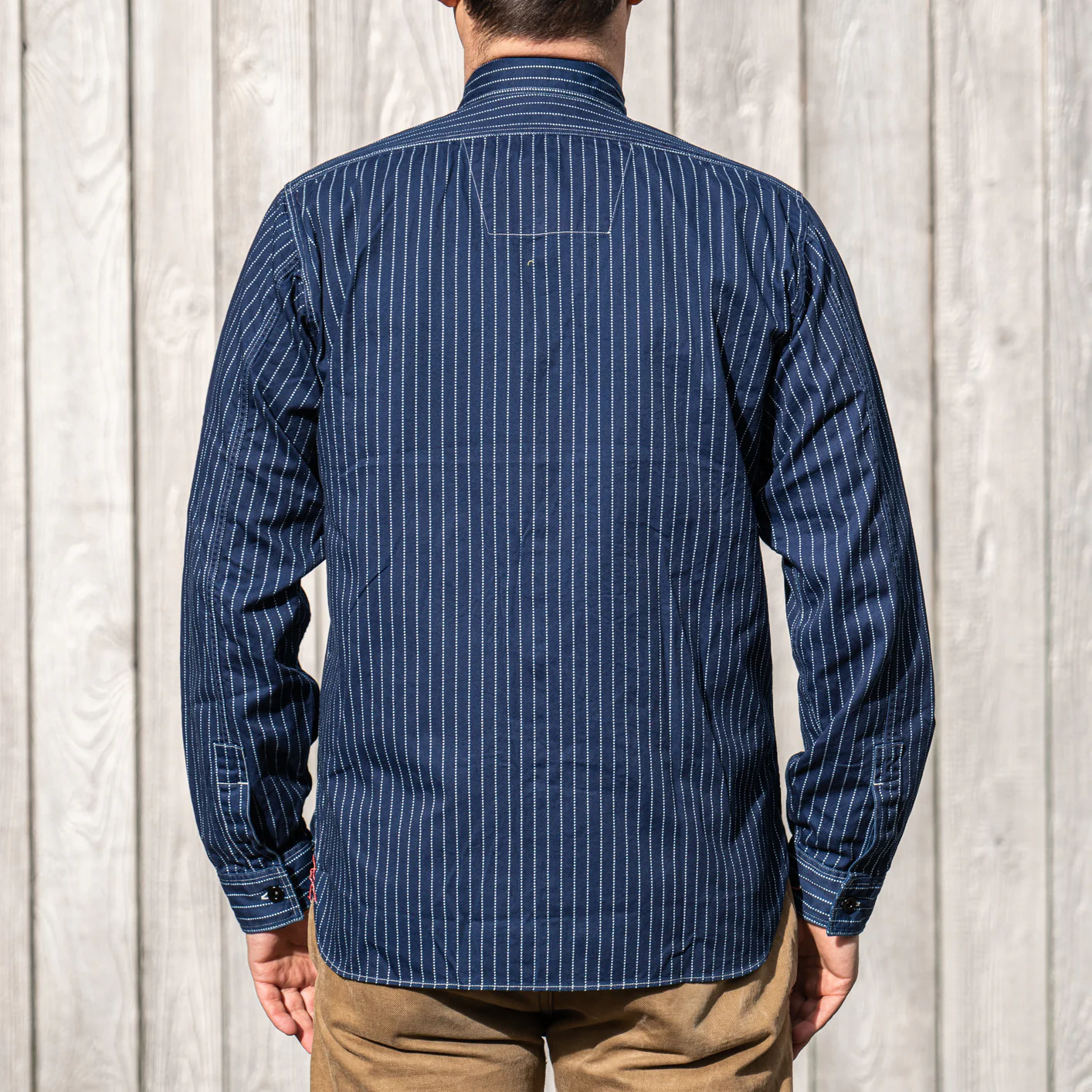 Sugar Cane Fiction Romance 8,5oz Wabash Work Shirt - Indigo Dyed - Image 4