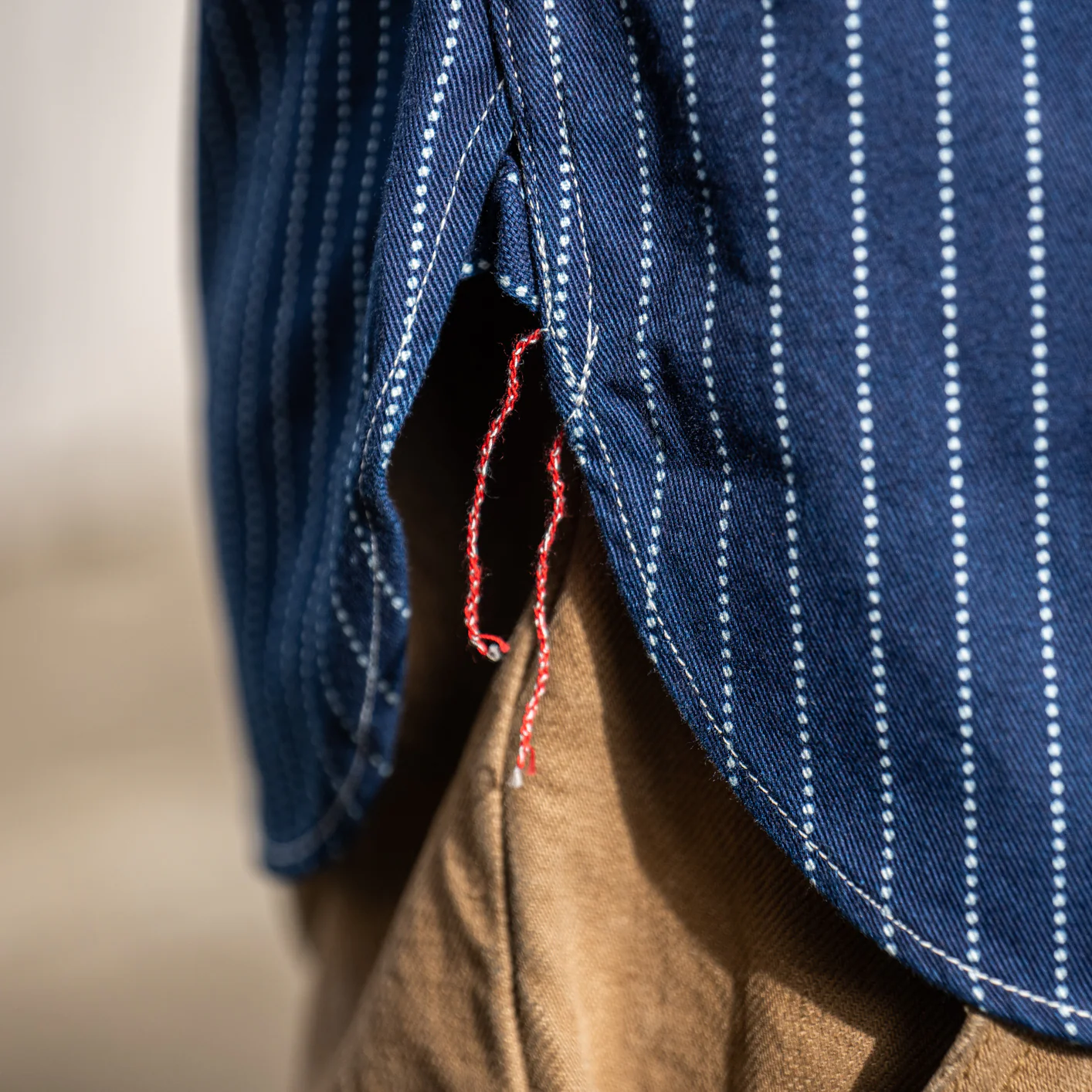 Sugar Cane Fiction Romance 8,5oz Wabash Work Shirt - Indigo Dyed - Image 6