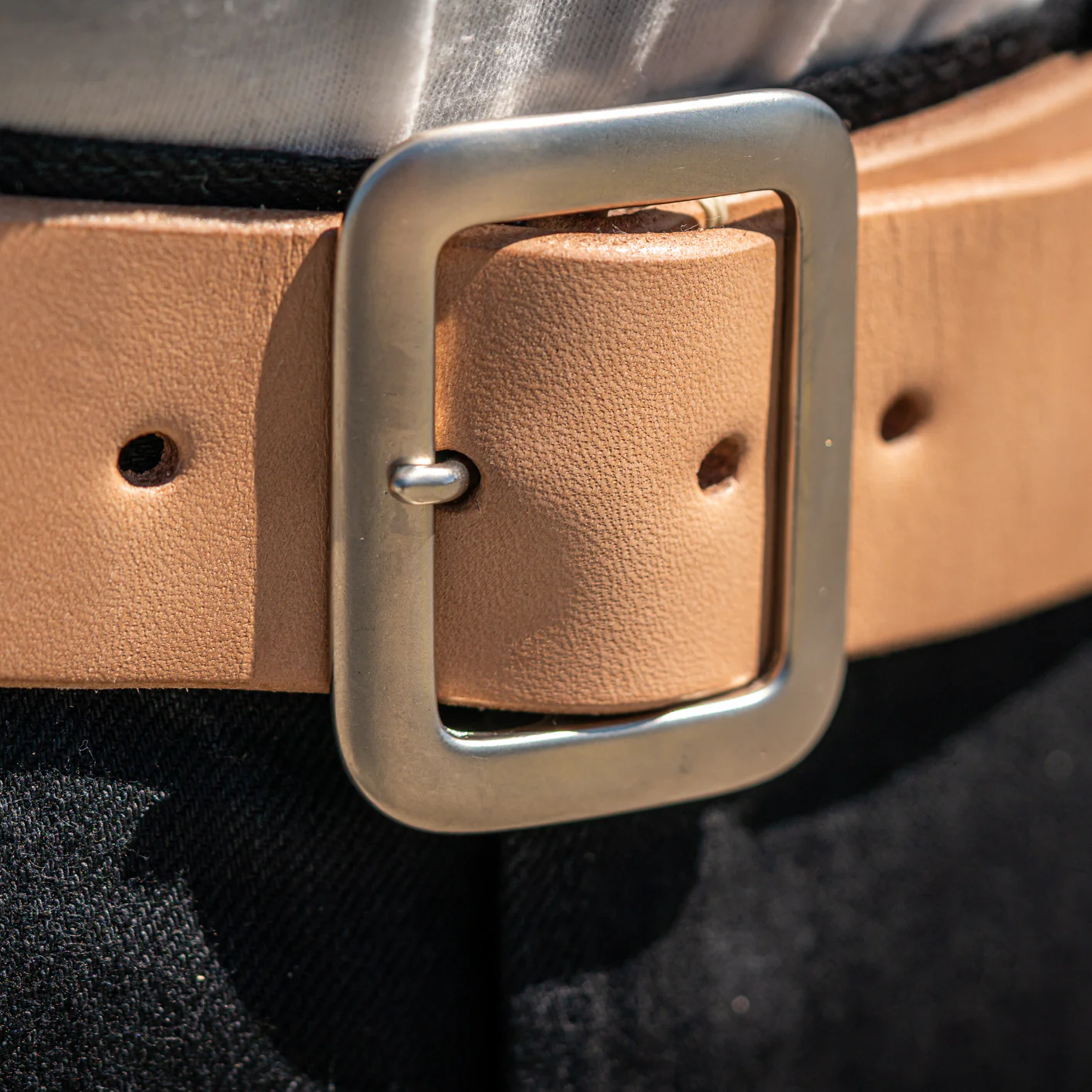 Sugar Cane Studded Belt - Natural - Image 4