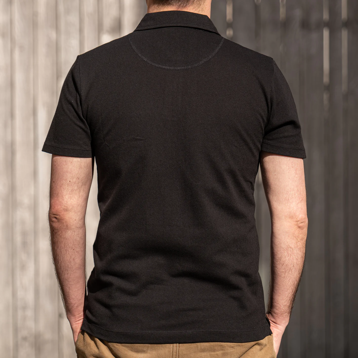 Sunspel Riviera Polo Shirt - Black - Image 5