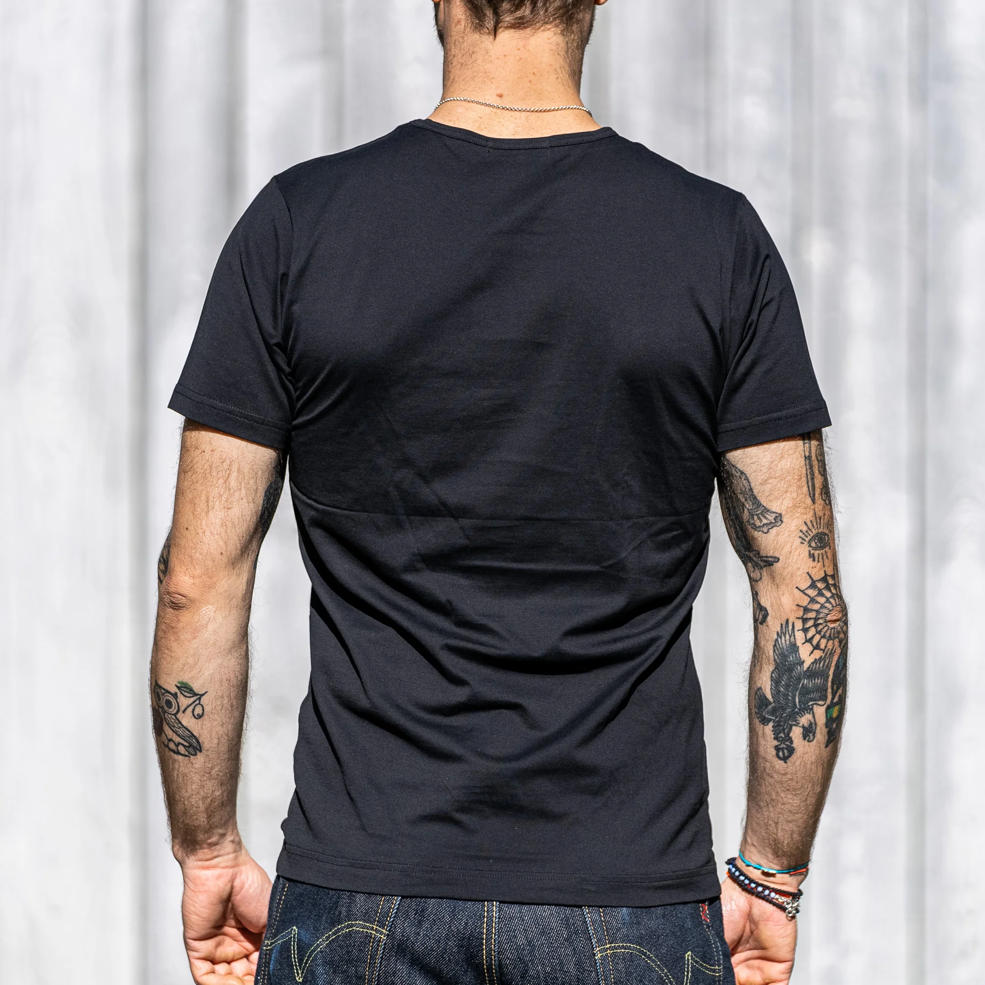 Sunspel Superfine Cotton T-Shirt - Black - Image 3