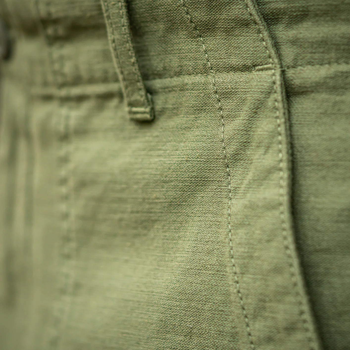 Tellason 8,5oz Fatigue Sateen Shorts – Olive - Image 8