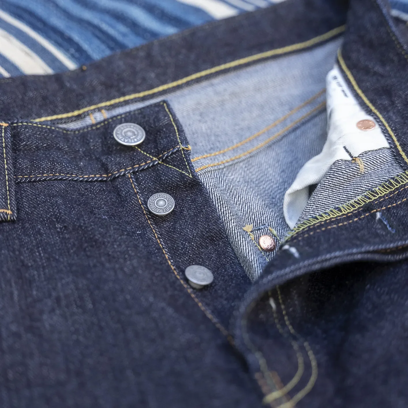 The Flat Head FN-D112 14.5oz Selvedge Jeans - Relaxed Tapered - Image 4