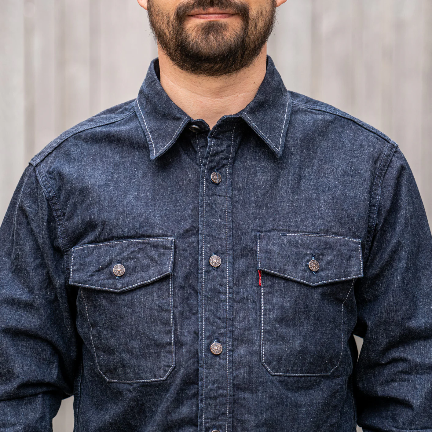 UES 9oz High Density Denim Travelling Shirt - Image 3