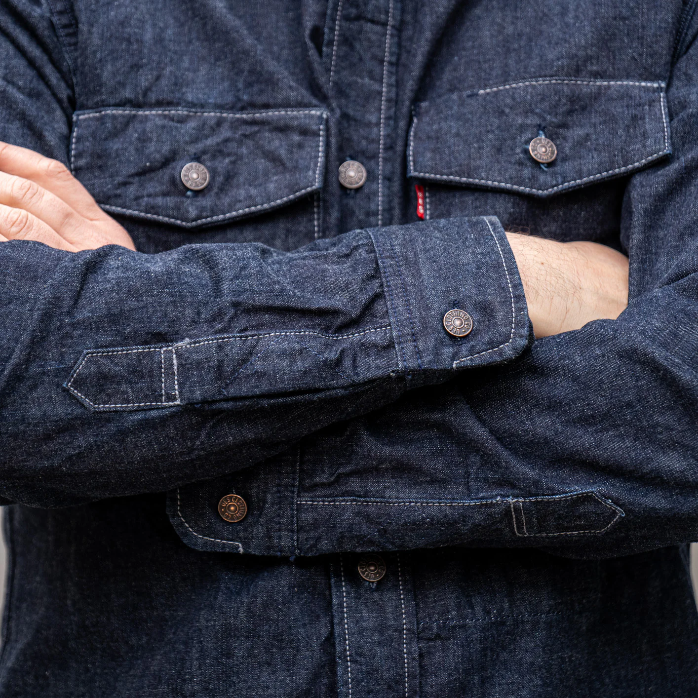 UES 9oz High Density Denim Travelling Shirt - Image 5