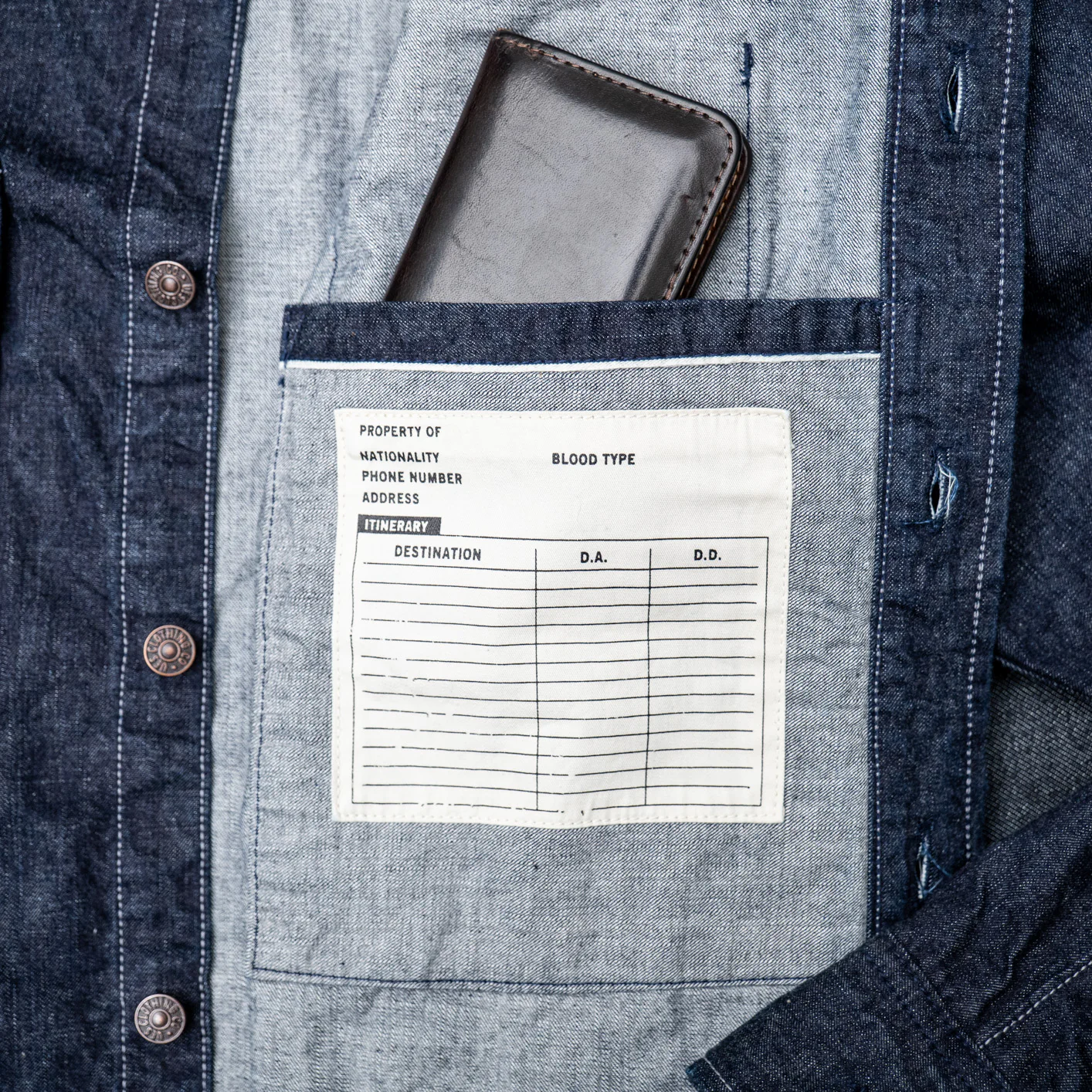 UES 9oz High Density Denim Travelling Shirt - Image 8
