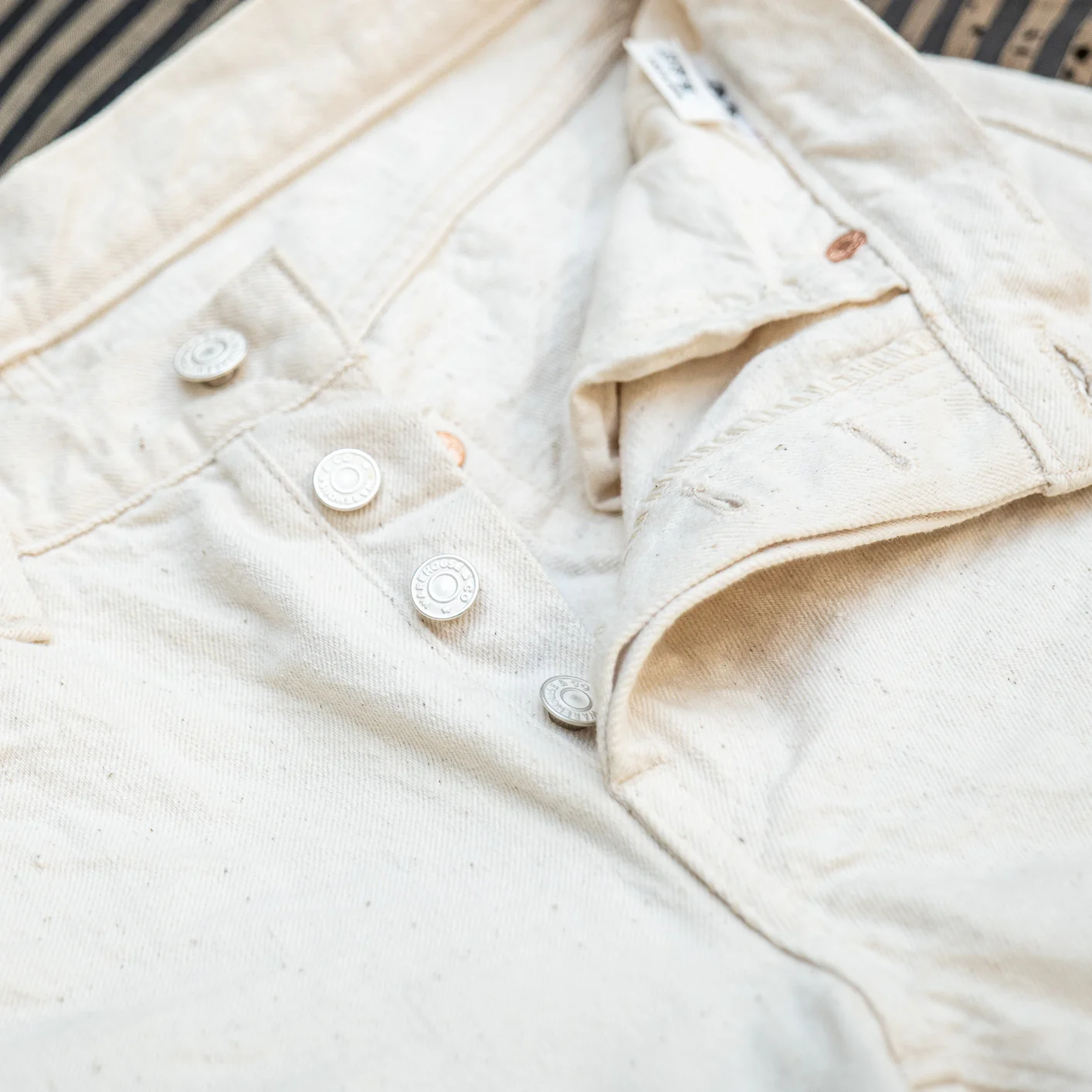 Warehouse Co. 900XX 13,5oz Ecru Selvedge Jeans – Slim Straight - Image 5