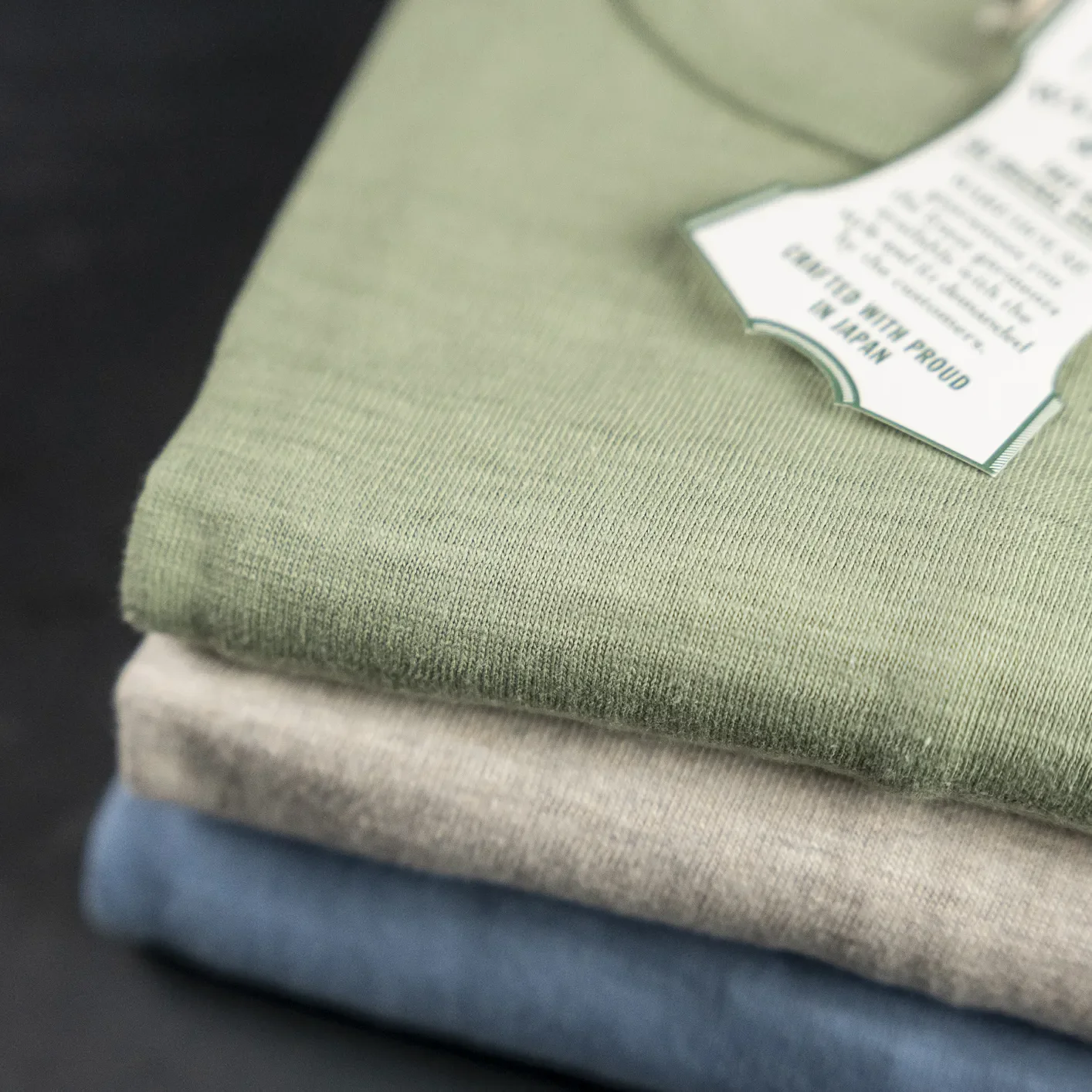 Warehouse Co. Lot 4601P Loopwheeled Slub Yarn Pocket T-Shirt - Green - Image 5