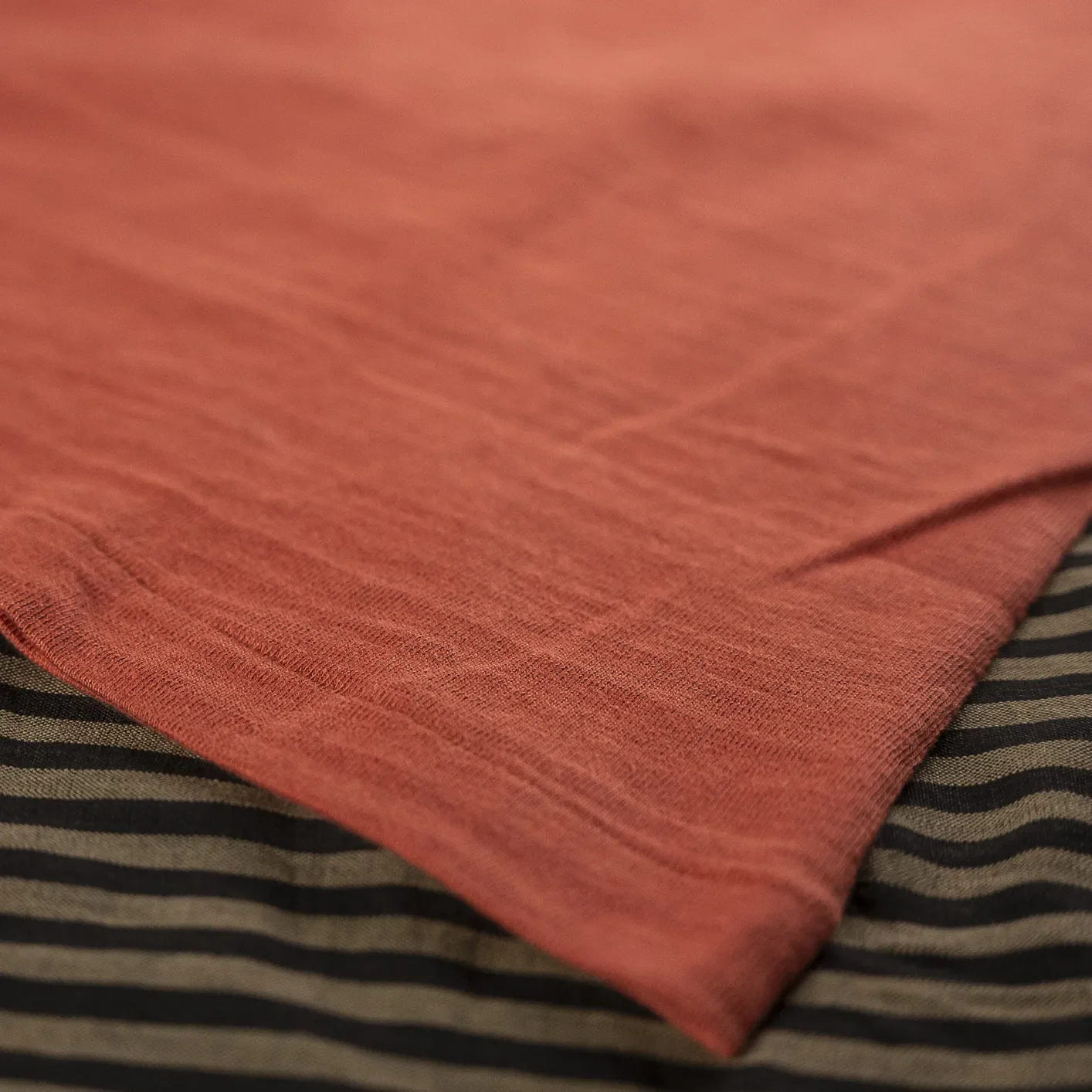 Warehouse Co. Lot 4601 Loopwheeled Slub Yarn T-Shirt - Salmon - Image 4