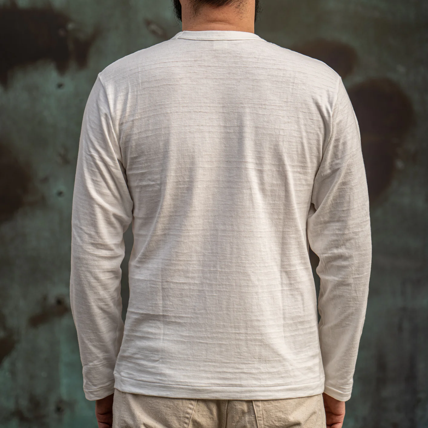 Warehouse Co. Lot 5906 Slub Yarn Long Sleeve – Off-White - Image 7