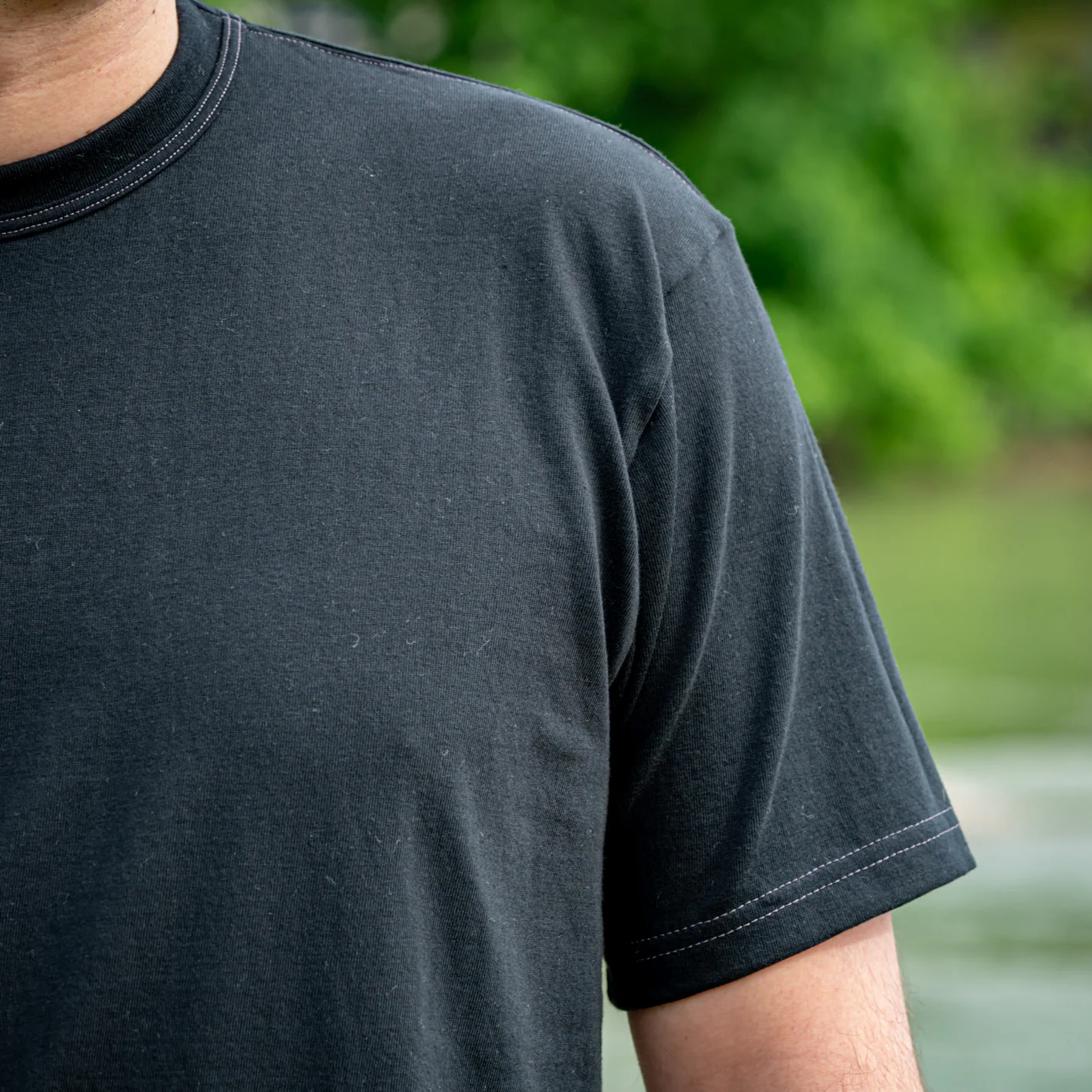 Whitesville 7oz Tubular Knit Tee - 2-Pack / Black - Image 7