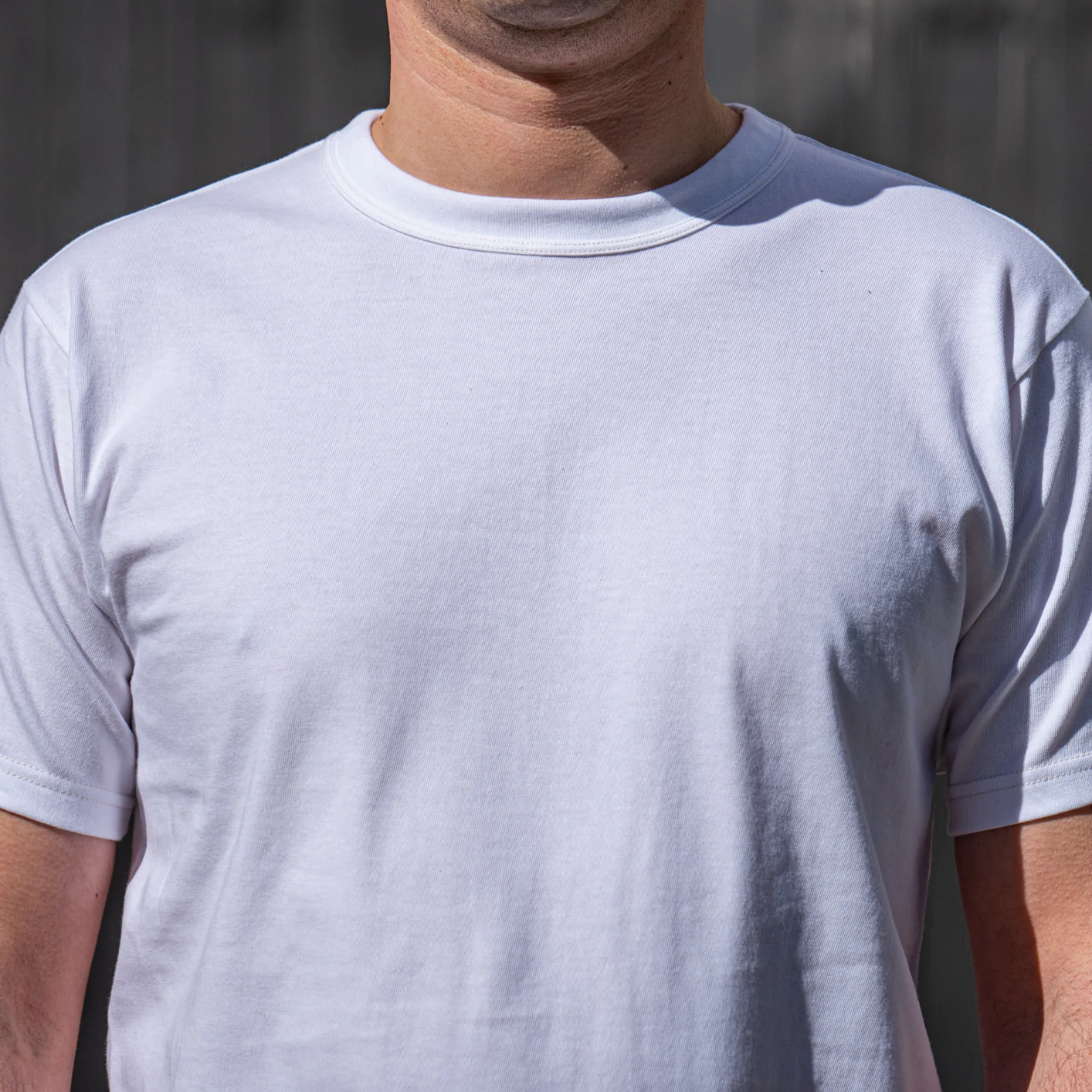 Whitesville 7oz Tubular Knit Tee – 2-Pack / Off-White - Image 3