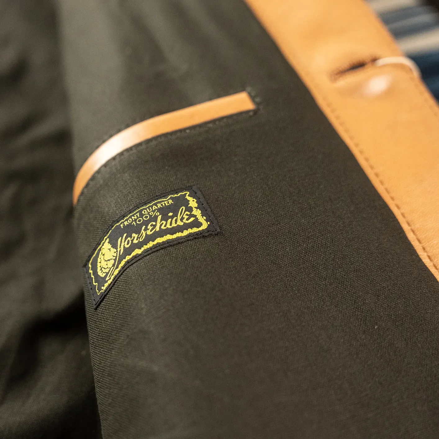 Y'2 Leather KB-140-T ‘Kakishibu‘ Horsehide Type I Leather Jacket – Natural - Image 7