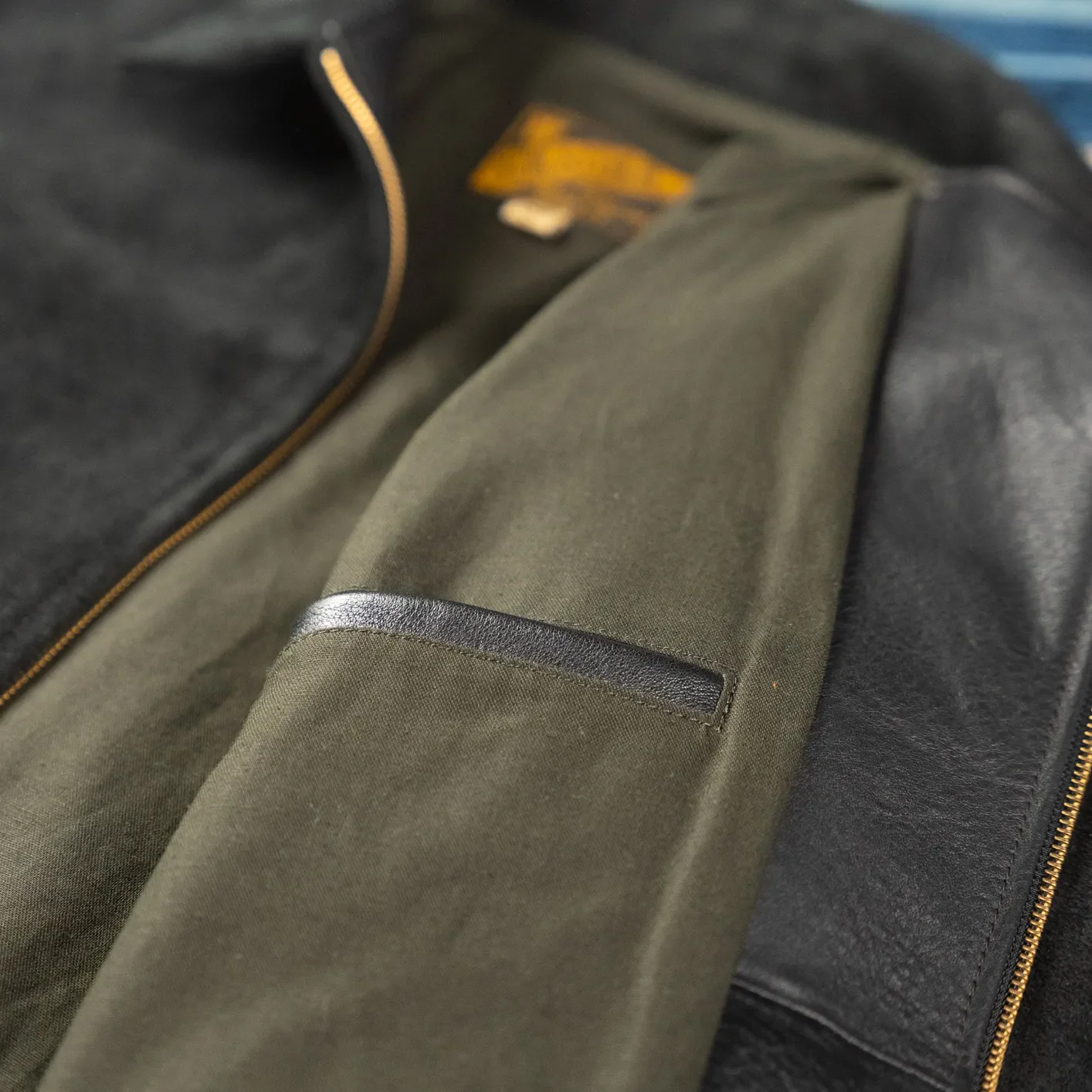 Y'2 Leather TR-65 Steer Roughout Single Riders Leather Jacket – Black - Image 8